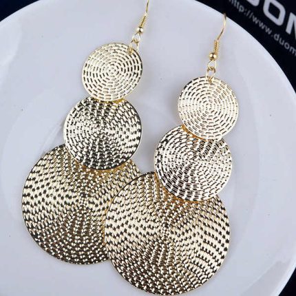 Elegant GoldPlated Tassel Drop Earrings