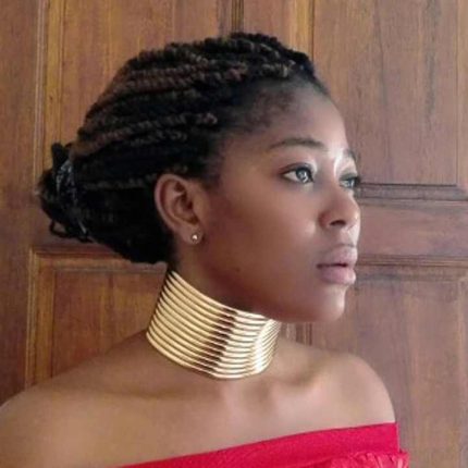 African Statement Collar Necklace in